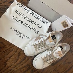 Authentic gold Golden Goose shoes